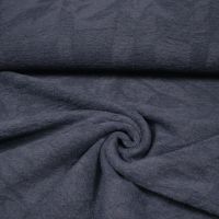 Strickstoff Melange & Knitter Optik - nachtblau/schwarz