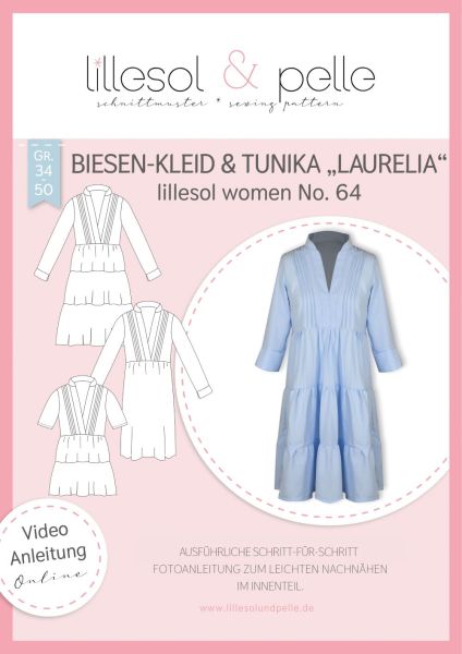 Papierschnittmuster Lillesol women No.64 Biesen-Kleid & Tunika Laurelia