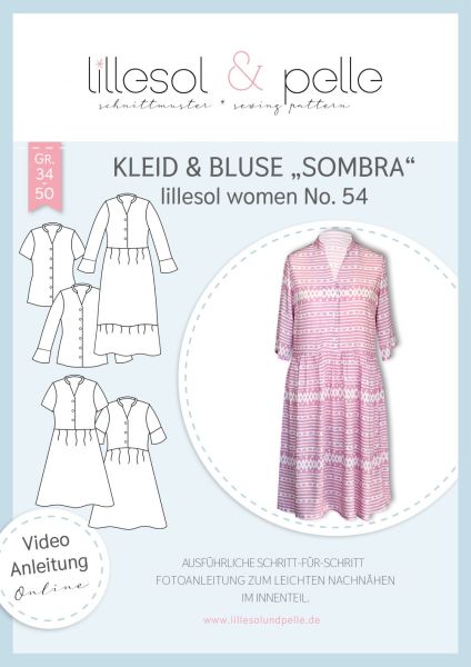 Papierschnittmuster Lillesol women No.54 Kleid / Bluse Sombra
