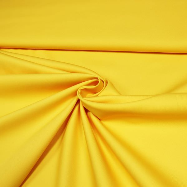 Baumwolle-Polyester-Mix uni - gelb