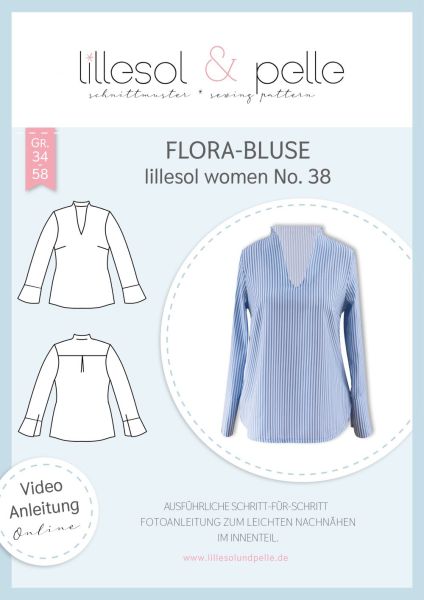 Papierschnittmuster Lillesol women No.38 Flora-Bluse