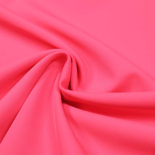 Jackenstoff kaschiert uni - neon pink/weiss