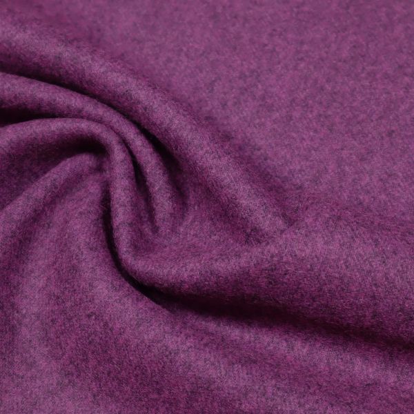 Wolltuch Melange - violett/schwarz
