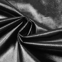 Glanz-Jersey Folienprint - schwarz