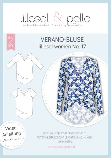 Papierschnittmuster Lillesol women No.17 Verano-Bluse