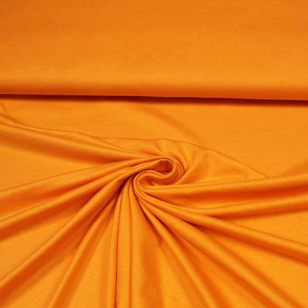 Baumwolljersey uni - orange Extra breit !