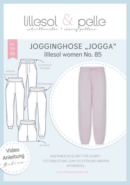 Papierschnittmuster Lillesol women No.85 Jogginghose Jogga