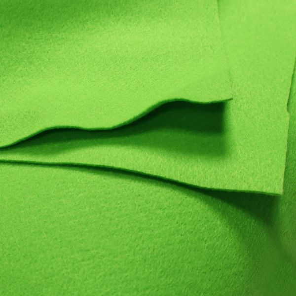 Bastelfilz Filzstoff uni - grün 2MM - stark Extra breit - 2,00 M