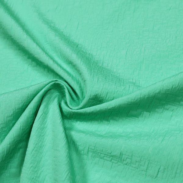 Kleiderstoff Struktur Grafisch uni - mintgrün