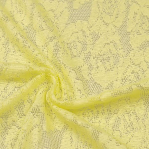 Feinstrick-Jersey mit Rosen-Motiv uni - gelb