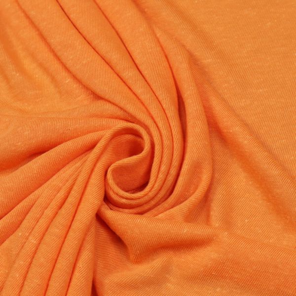 Feinstrick-Jersey uni - orange