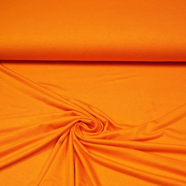 Viskosejersey uni - orange