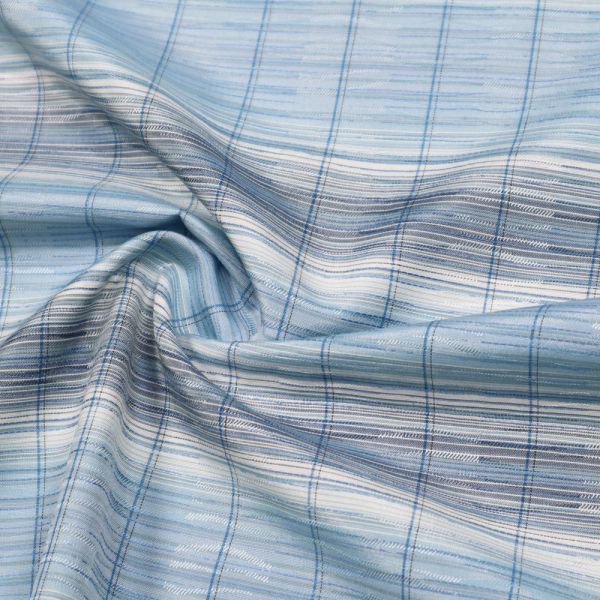 Baumwolle-Polyester Mix Streifen - weiss/hellblau/dunkelblau/schwarz