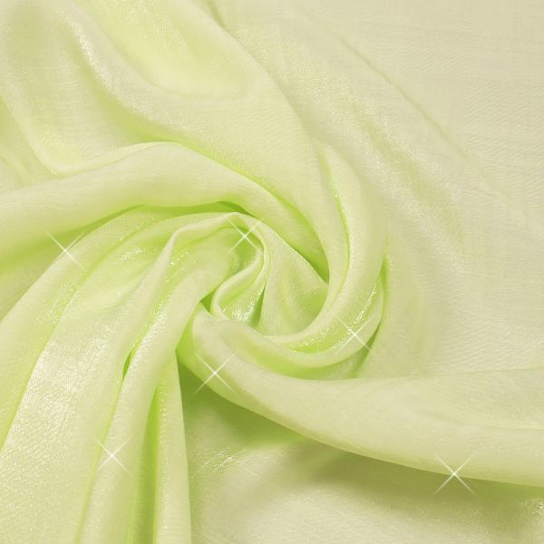 Viskose-Polyamid Mix Blusenstoff glänzend & gemustert uni - hellgrün