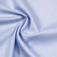 Baumwollstoff Hemdenstoff kleines Muster & Melange - hellblau/weiss