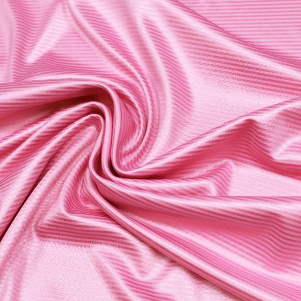 Stretch Jersey gestreift & glänzend uni - rosé (2.Wahl)