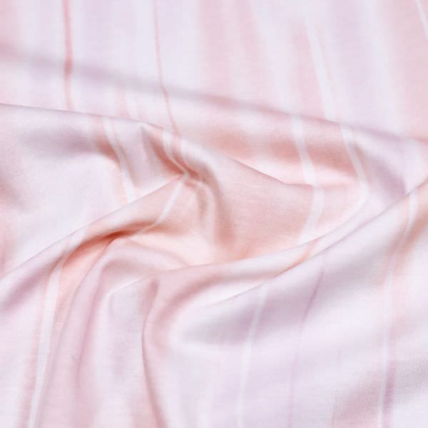 Baumwolle-Modal Jersey Streifen - weiss/rosé/violett