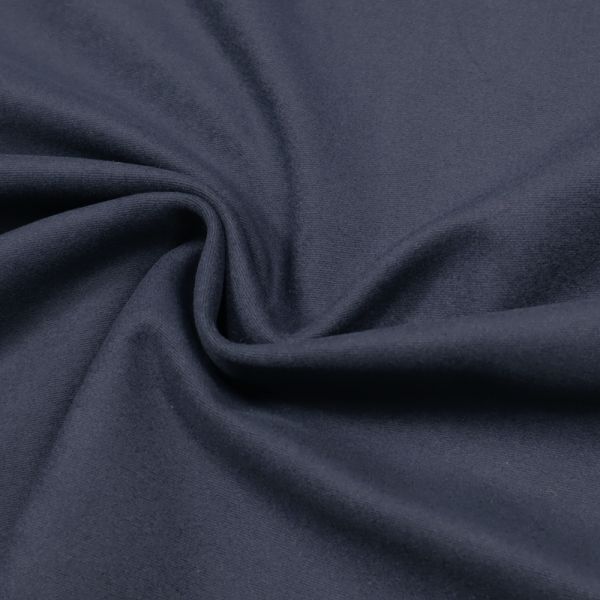 Baumwoll- Velvet uni - nachtblau