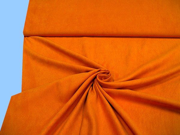 Kostümstoff Wildlederimitat uni - orange