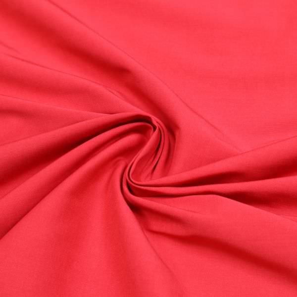 Baumwolle-Polyester Mix Stretch Uni - rot