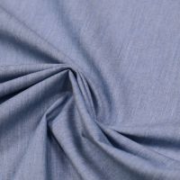 Baumwollstoff Blusenstoff Denim-Optik - jeansblau